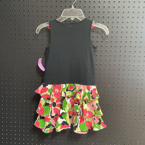 Dress w/ruffled floral skirt