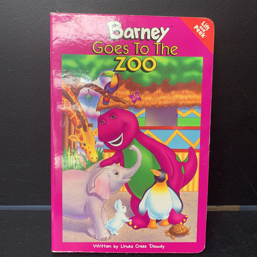 Barney Goes to the Zoo-board