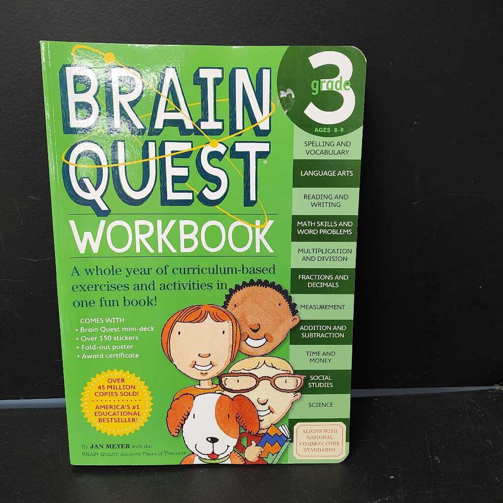 Brain Quest Workbook Grade 3-workbook