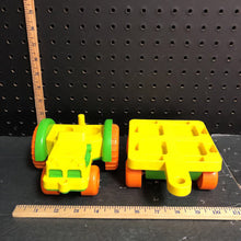 Load image into Gallery viewer, Child Guidance tractor &amp; wagon 1984 vintage collectible (CBS Toys)
