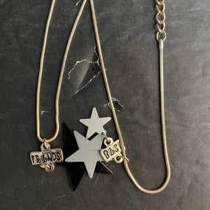 2pk best friends star necklaces