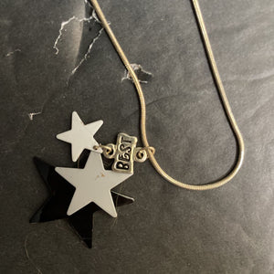 2pk best friends star necklaces