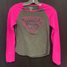Load image into Gallery viewer, Glitter supergirl top
