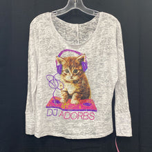 Load image into Gallery viewer, &quot;Dj Adorbs&quot; cat top (Stranded)
