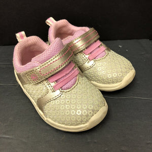 Girls Sparkly Flower Sneakers