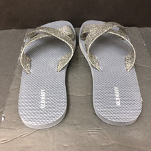 Load image into Gallery viewer, Girls glitter strap flip flops
