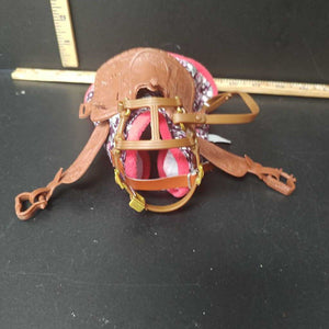 Horse Saddle, Bridle ,Cover for 18" dolls