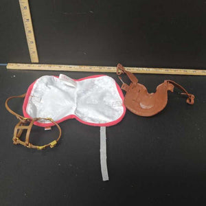 Horse Saddle, Bridle ,Cover for 18" dolls