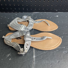 Load image into Gallery viewer, Girls Sequin Roped Sandals

