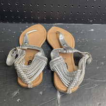 Load image into Gallery viewer, Girls Sequin Roped Sandals
