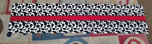 cow print w/strip window valance