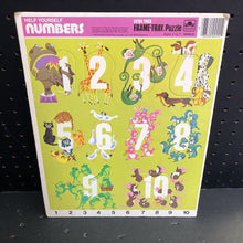Load image into Gallery viewer, 10pc Number Puzzle 1974 Vintage Collectible
