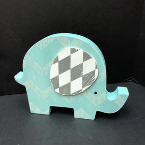 Wooden Chevron Elephant