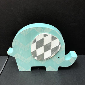 Wooden Chevron Elephant