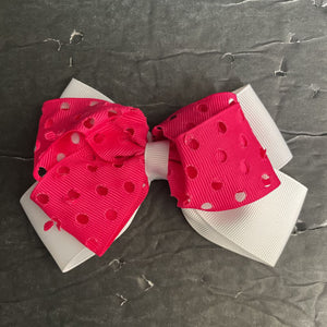 Circle Cut-Out Hairbow Clip