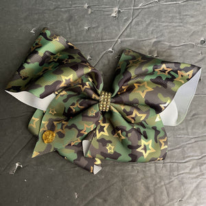 Camo Star Hairbow Clip