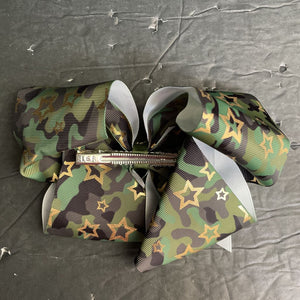 Camo Star Hairbow Clip