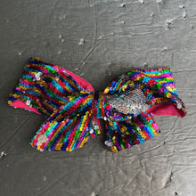 Load image into Gallery viewer, Reverse Sequin Hairbow Clip
