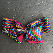 Load image into Gallery viewer, Reverse Sequin Hairbow Clip
