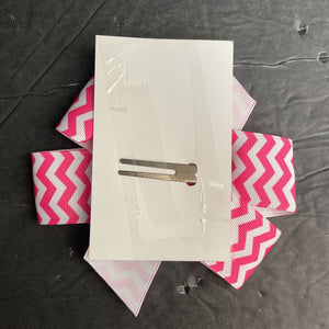 Chevron Hairbow Clip