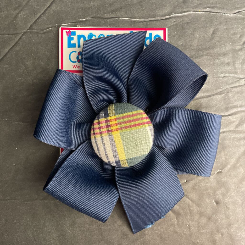 Plaid Hairbow Clip