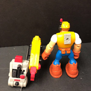 Jack Hammer Construction Worker w/Jack Hammer Backpack