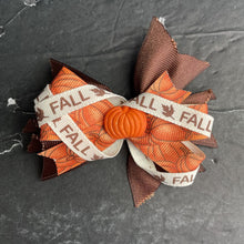 Load image into Gallery viewer, Halloween/Thanksgiving &quot;Fall&quot; Hairbow Clip
