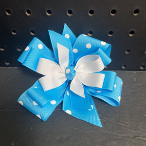 Polka Dot Hairbow Clip