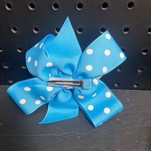 Polka Dot Hairbow Clip