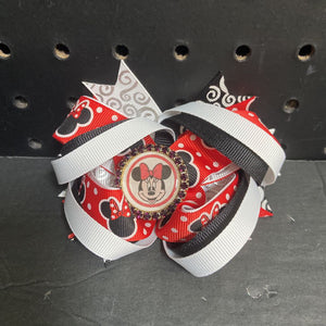 Jeweled Minnie Mouse Hairbow Clip