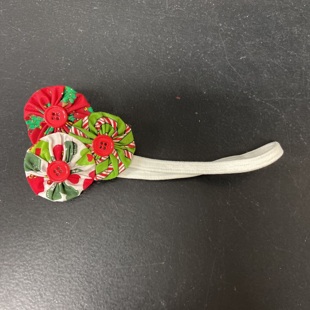 Christmas Button Headband