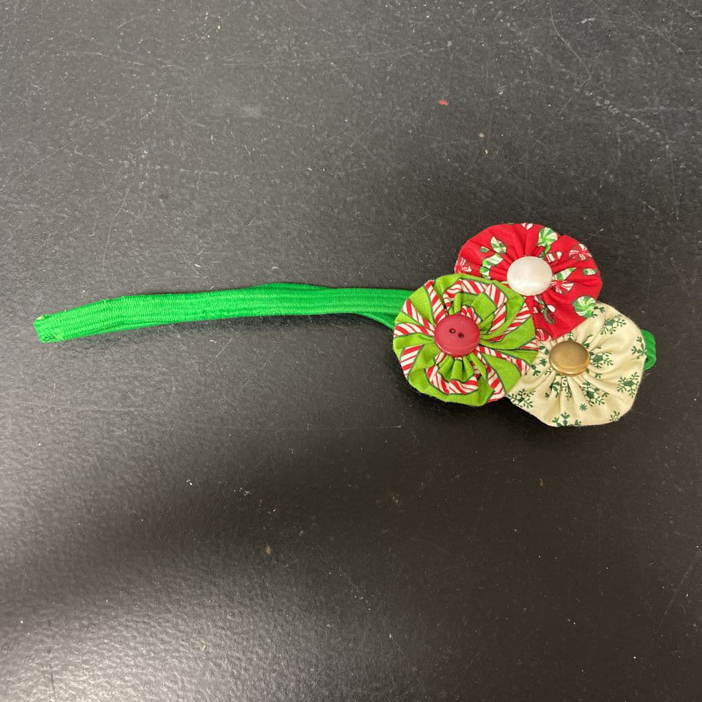 Christmas Button Headband