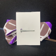 Load image into Gallery viewer, Football Hairbow Clip
