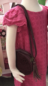 Lace Floral Round Handbag