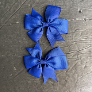 2pk Solid Hairbow Clips