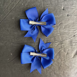 2pk Solid Hairbow Clips