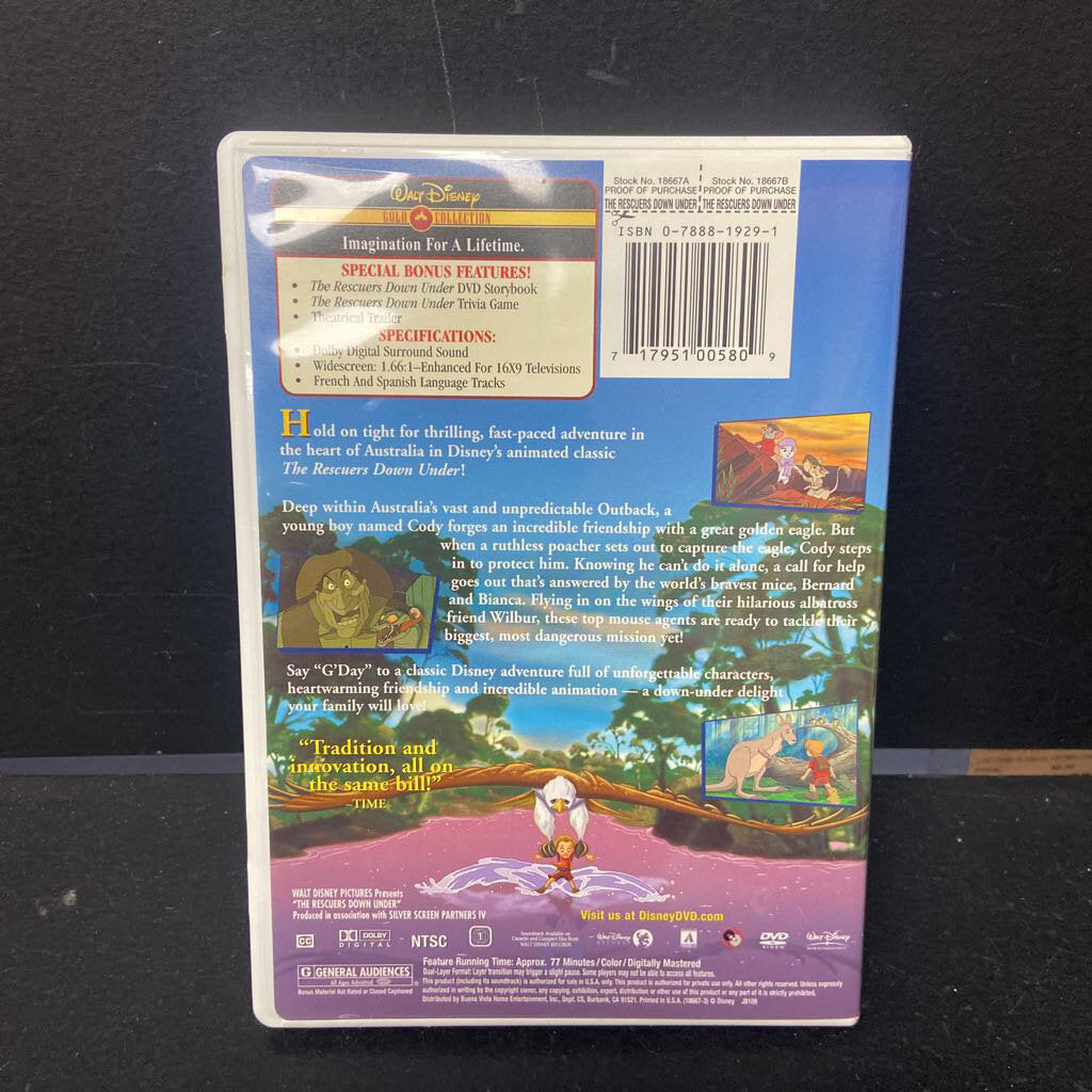 The Rescuers Down Under -movie – Encore Kids Consignment