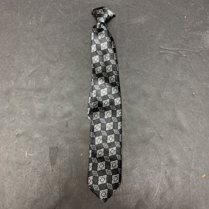 geometric clip on tie
