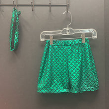 Load image into Gallery viewer, girls mermaid scale shorts &amp; headband
