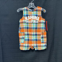 Load image into Gallery viewer, plaid &quot;Kahuna little beach bum&quot; Outfit
