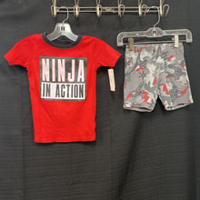 Load image into Gallery viewer, 2pc &quot;Ninja in action&quot; sleepwear
