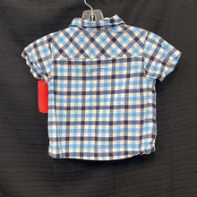 Load image into Gallery viewer, Crab plaid button down shirt
