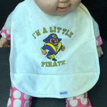Load image into Gallery viewer, &quot;I&#39;m a Little Pirate&quot; bib
