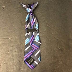 clip on striped tie