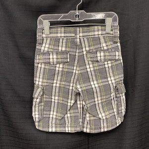Plaid Cargo Shorts