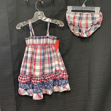 Load image into Gallery viewer, 2pc plaid flower dress
