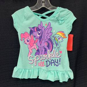 "Sparkle all day" pony top