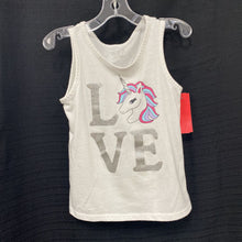 Load image into Gallery viewer, &quot;Love&quot; Unicorn Tank Top
