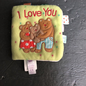 "I Love You" Bear Soft Book