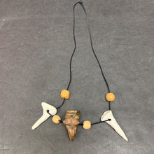 Load image into Gallery viewer, Dinosaur Tooth and Head Necklace
